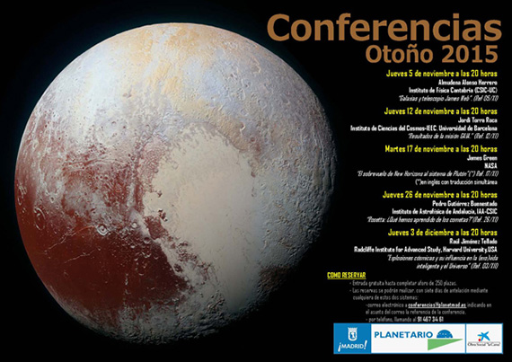 Conferencias de Otoño del Planetario de Madrid organizadas por Obra Social de La Caixa.