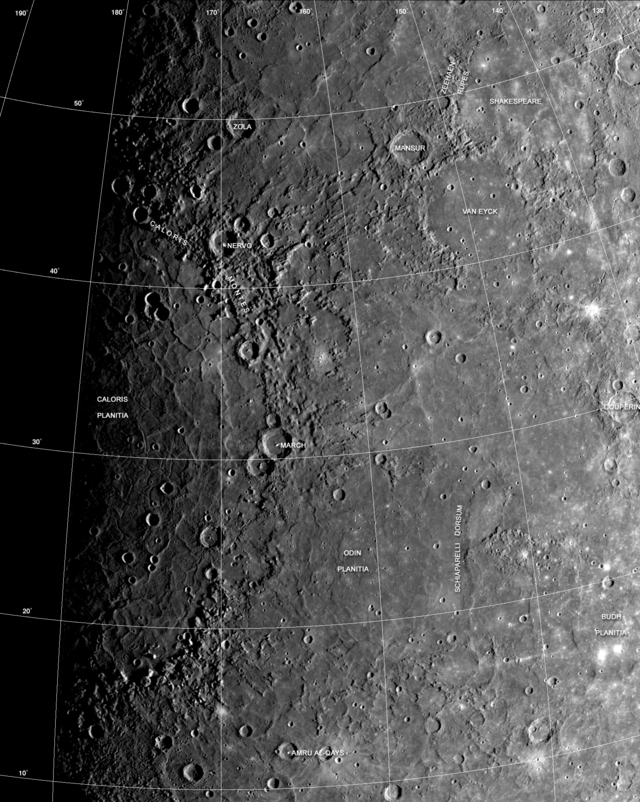 Caloris Planitia Mariner 10