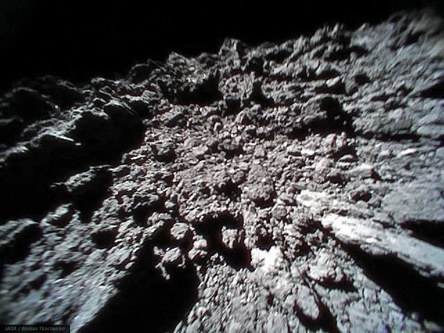 Superficie del asteroide Ryugu