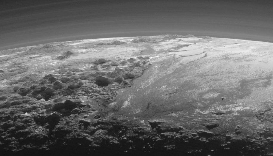 Vista oblicua sobre Sputnik Planum