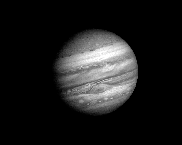 Secuencia del acercamiento de la sonda Voyager 1 a Júpiter en 1979