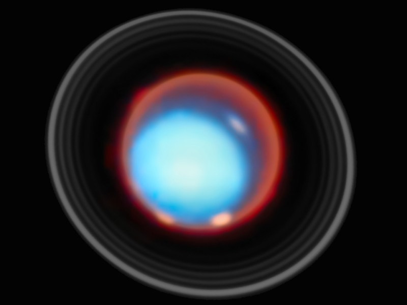 El James Webb revela la estructura vertical de la ionosfera de&nbsp;Urano